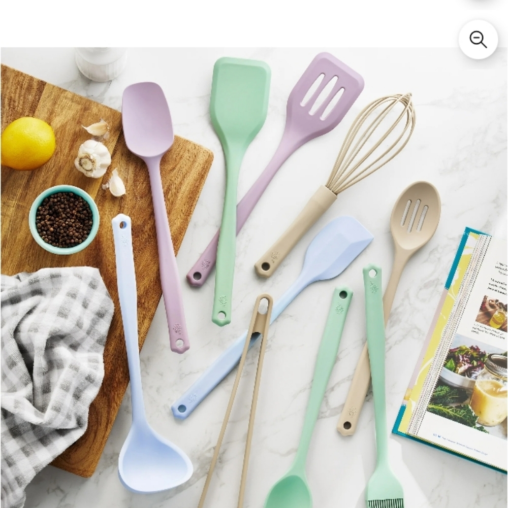 The Pioneer Woman 10-Piece Silicone Cooking Utensils Set, Multicolor